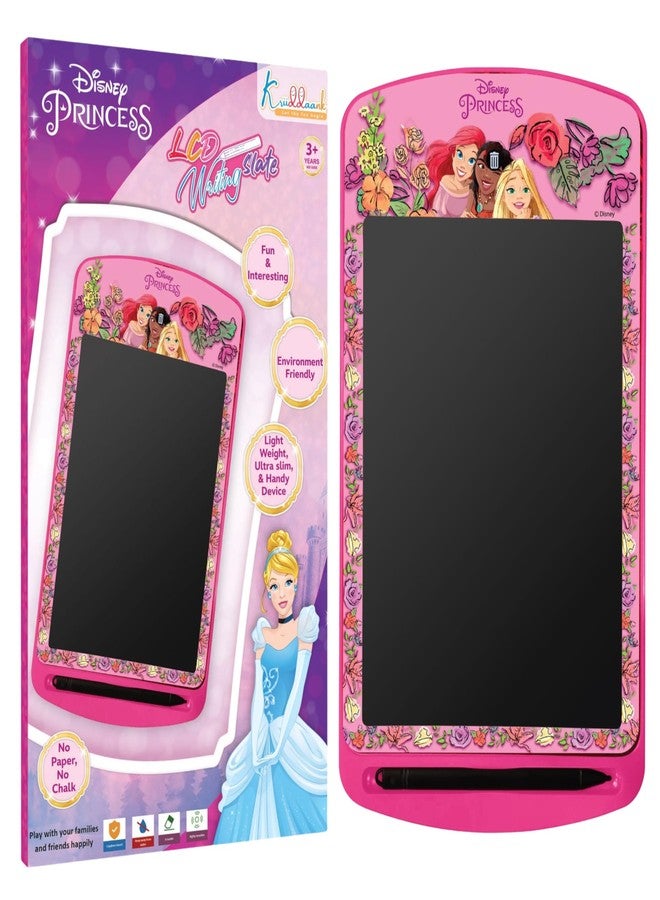 Kriiddaank لوحة الرسم الإلكترونية Kriiddaank Princess LCD، مقاس 10.5 بوصة، لوحة LCD قابلة لإعادة الكتابة، لوحة سفر للأطفال الصغار، هدية عيد ميلاد للأعمار من 3 إلى 9 سنوات، ألوان مستوحاة من الأميرات - Image 1